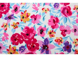 Tkanina Micro Indo Spódnice Sukienki Bluzki Koszule Print Kwiaty