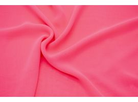 Tkanina Bluzkowa Sukienkowa Neonowy Róż
